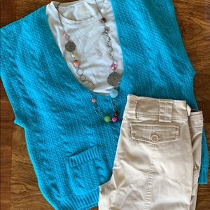 Bright Blue Vintage Sweater Vest